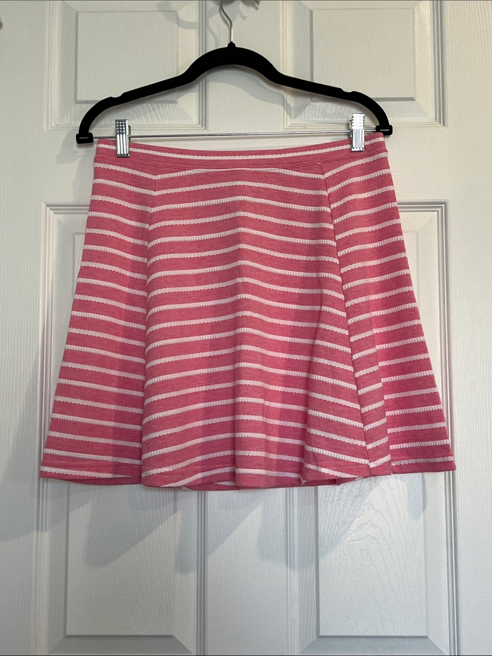 Striped Pink A-Line Skirt